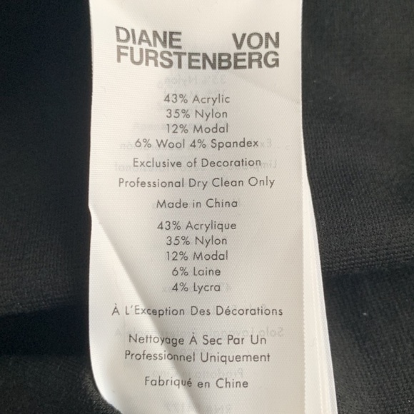 Diane Von Furstenberg Belted Wrap Black Dress Size XS #165 - Picture 7 of 10